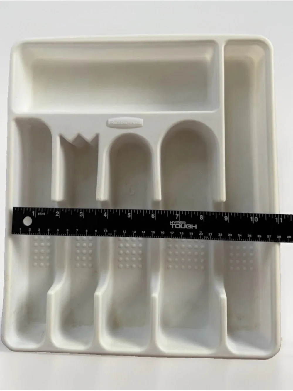 Vintage Rubbermaid White Silverware Drawer Organizer Tray 2925 Flatware Utensil